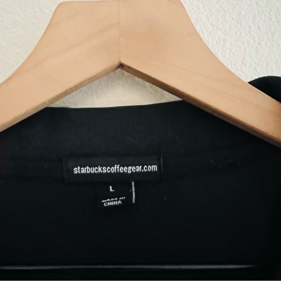 Starbucks Men's Black Employee Polo Shirt Size Large - Picture 4 of 7